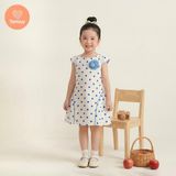  TAMIUY( BST Miên Dương ) Đầm Bé Gái Cotton Chấm Bi Dễ Thương  Dành Cho Bé Gái  10-38 kg 