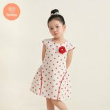  TAMIUY( BST Miên Dương ) Đầm Bé Gái Cotton Chấm Bi Dễ Thương  Dành Cho Bé Gái  10-38 kg 
