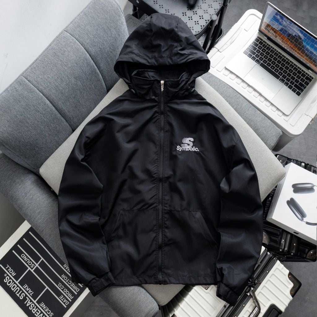 Áo khoác dù nhẹ chống nắng Camping Jacket Symbolic giấu nón