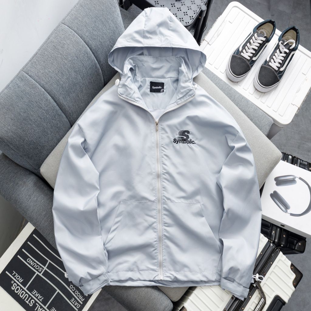 Áo khoác dù nhẹ chống nắng Camping Jacket Symbolic giấu nón