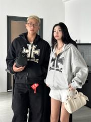 Symbolic Cross Hoodie Zip Jacket