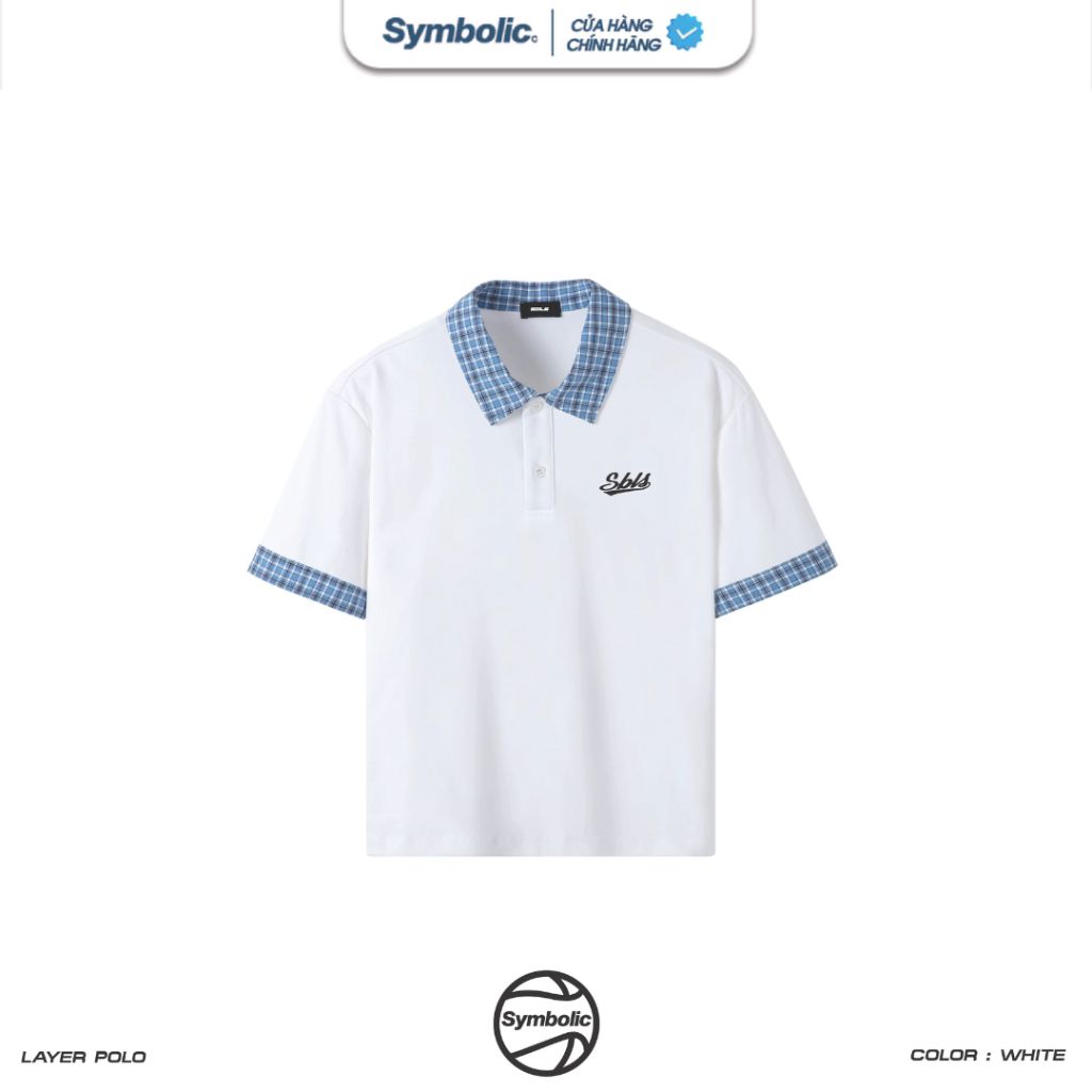 Áo Polo Ngắn tay Symbolic Layer Polo phối caro