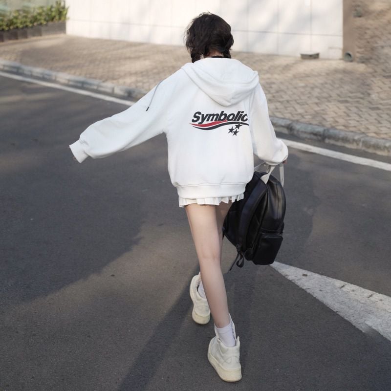 Áo Merchan Hoodie Zip Symbolic vải nỉ chân cua dày