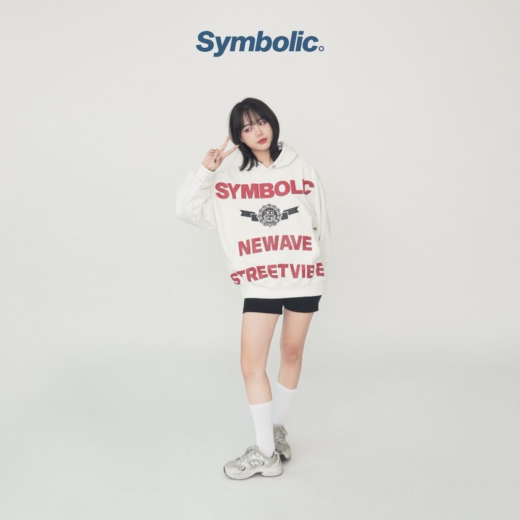 Symbolic Big Quote Oversized Hoodie