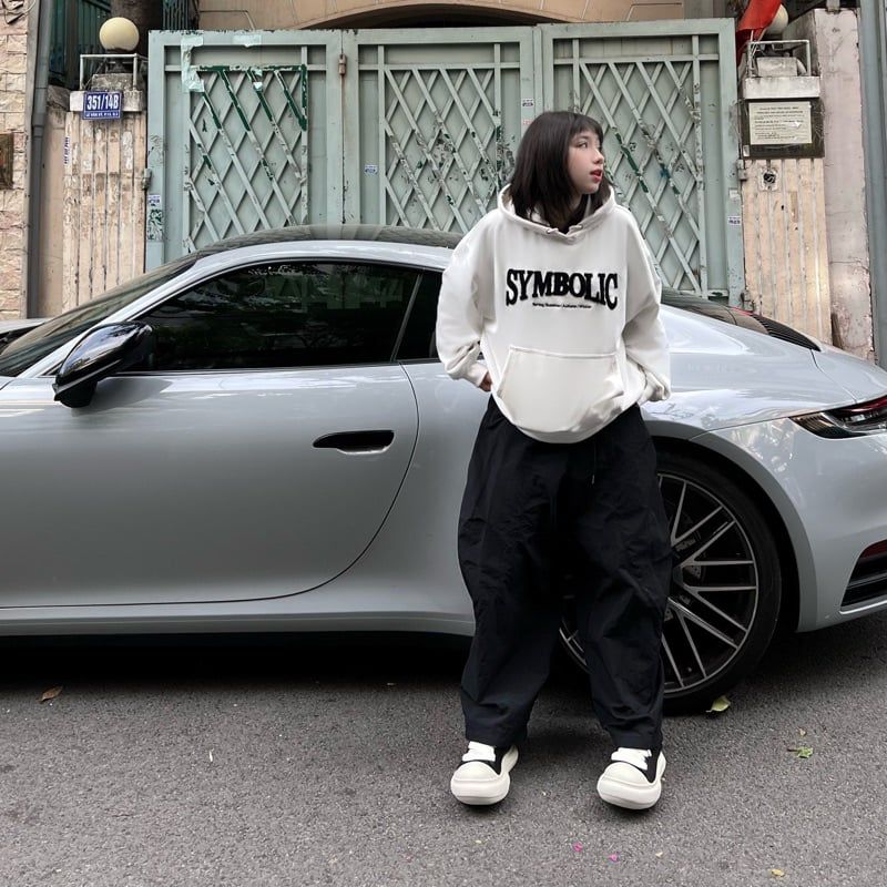 Áo Hoodie Seasonal Symbolic vải nỉ chân cua Dày