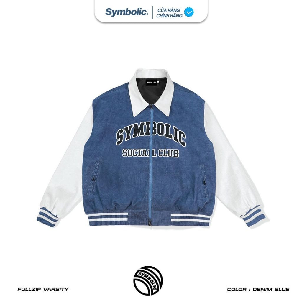 Symbolic Fullzip Varsity Jacket ( áo khoác bomber)