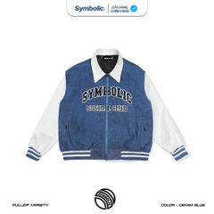 Symbolic Fullzip Varsity Jacket ( áo khoác bomber)