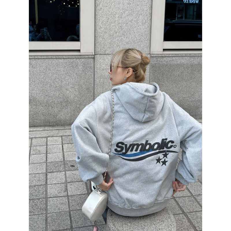 Áo Merchan Hoodie Zip Symbolic vải nỉ chân cua dày