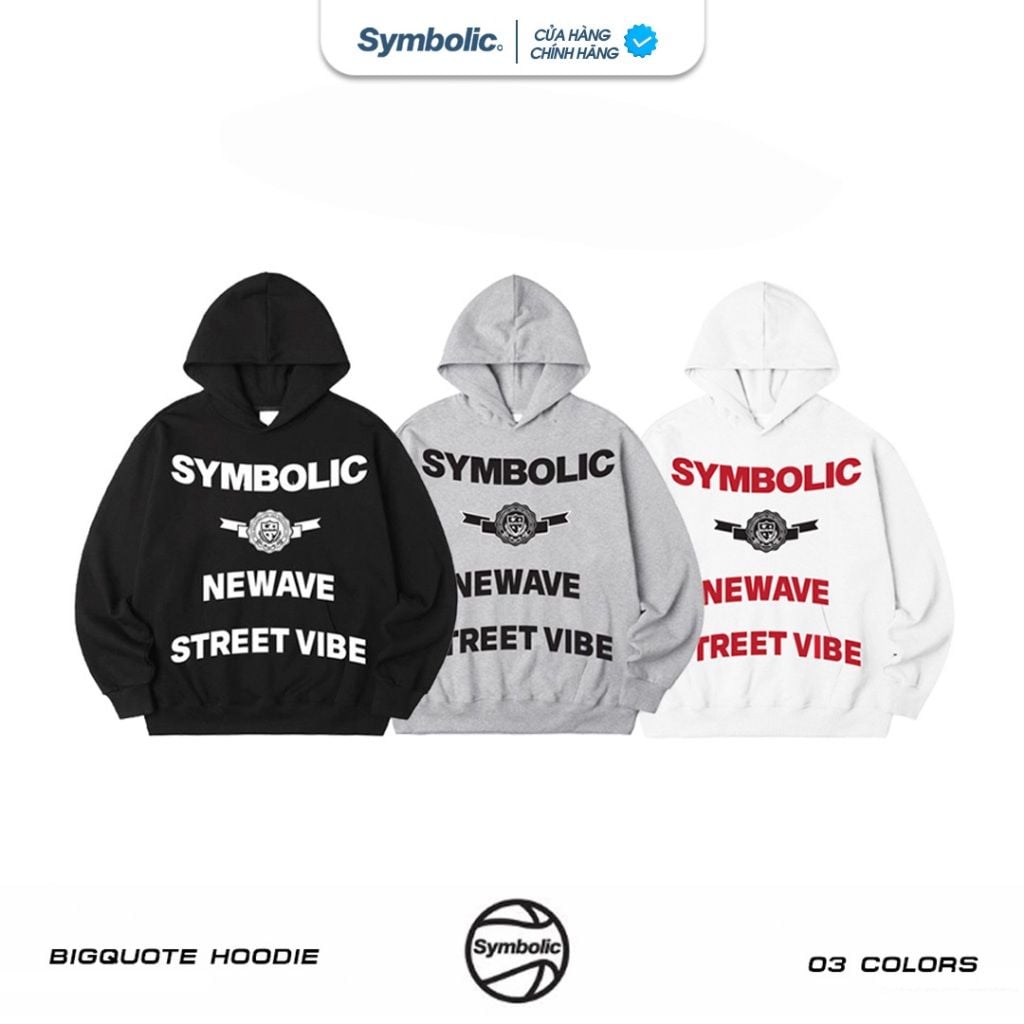 Symbolic Big Quote Oversized Hoodie