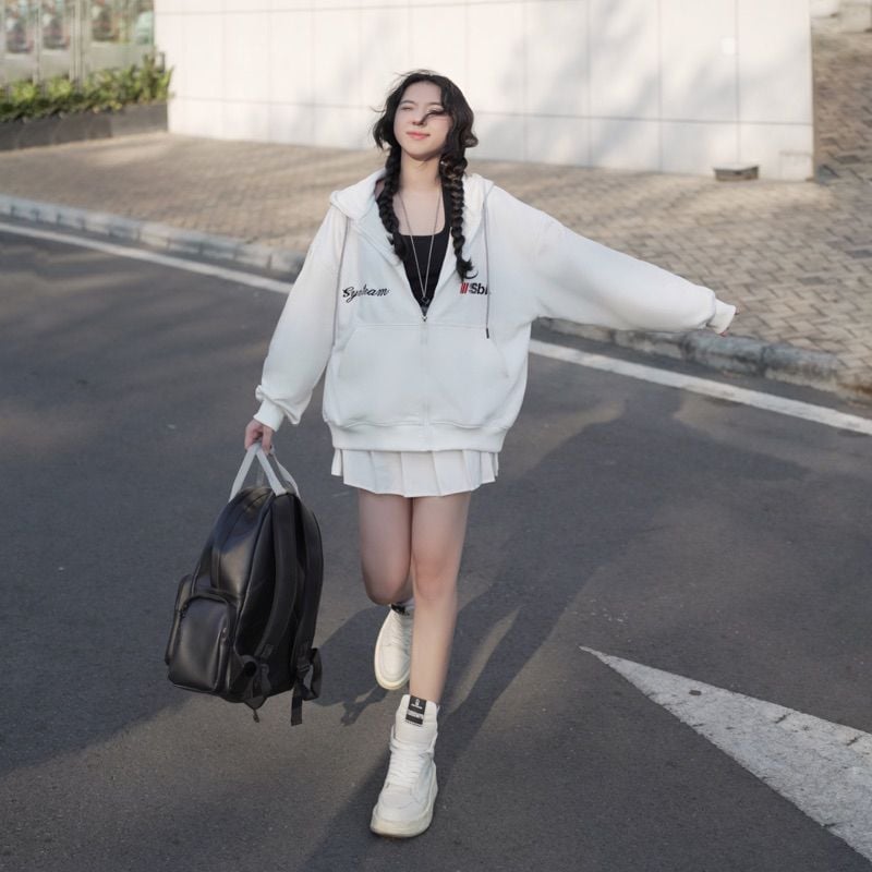 Áo Merchan Hoodie Zip Symbolic vải nỉ chân cua dày