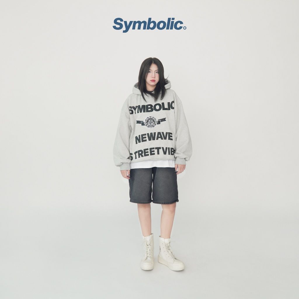 Symbolic Big Quote Oversized Hoodie