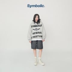 Symbolic Big Quote Oversized Hoodie