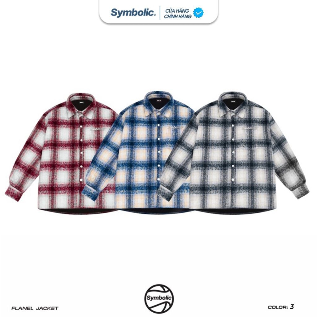Áo Flannel sơmi Jacket Symbolic