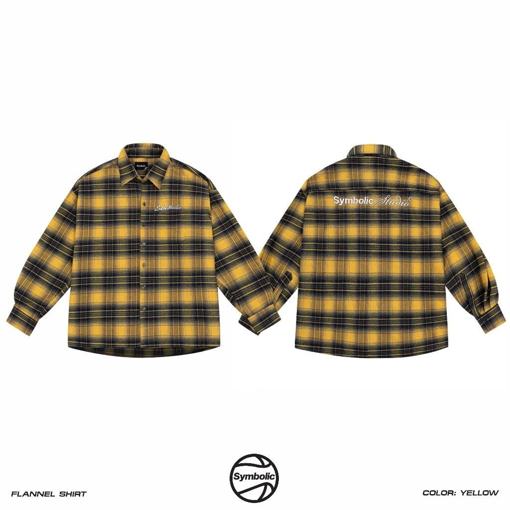 Flannel Shirt Symbolic Áo sơmi mỏng khoác ngoài
