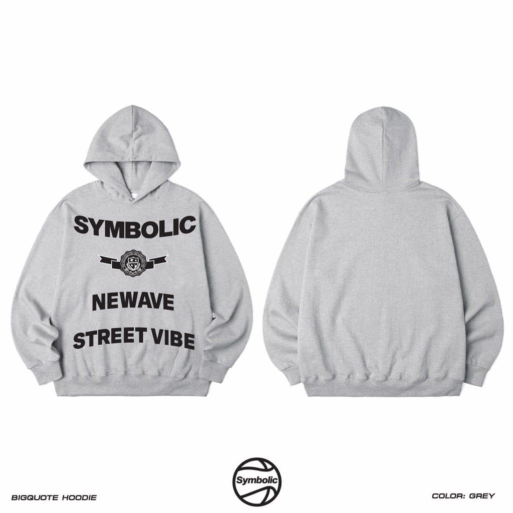 Symbolic Big Quote Oversized Hoodie