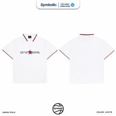Symbolic Mess Polo áo Polo ngắn tay phối viền