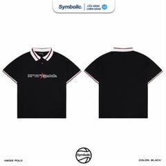 Symbolic Mess Polo áo Polo ngắn tay phối viền
