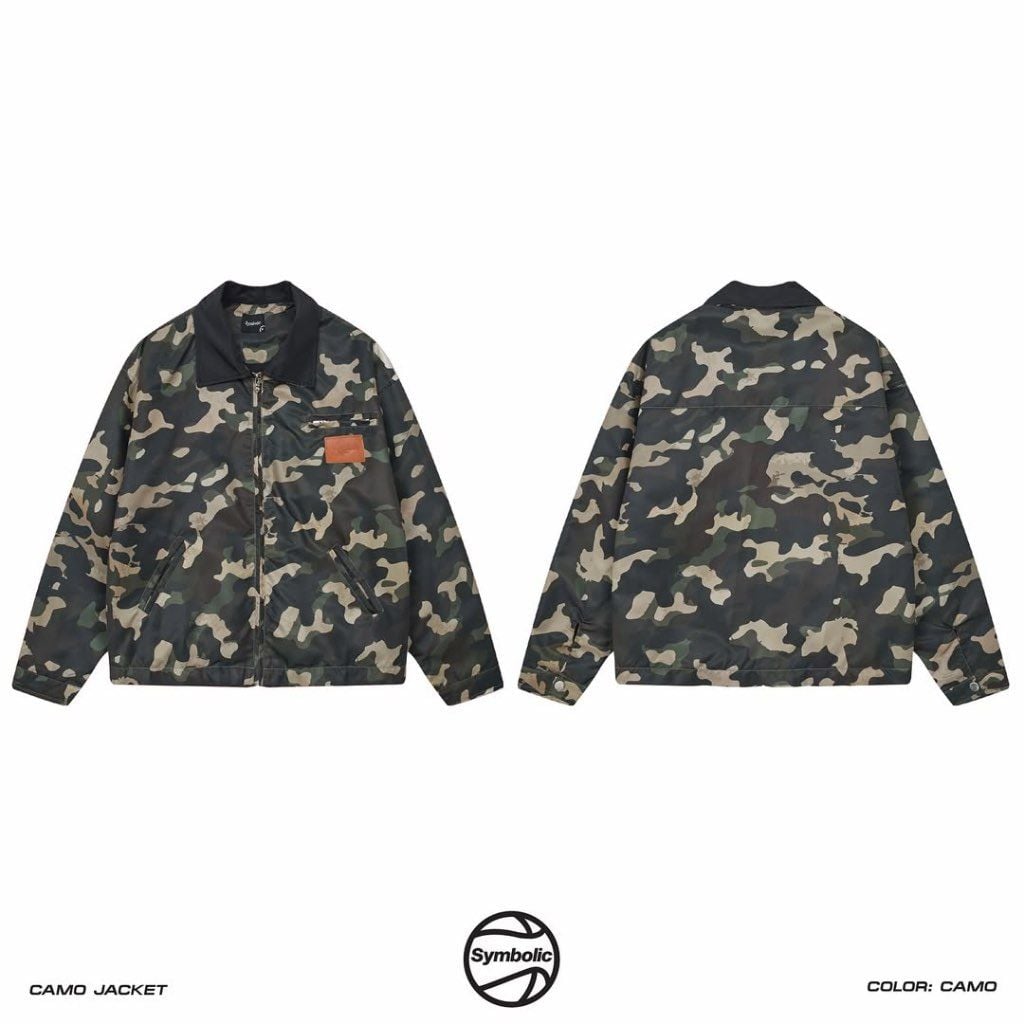 Symbolic Áo Khoác Zip Jacket Nylon Bản Camo Limited