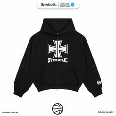 Symbolic Cross Hoodie Zip Jacket