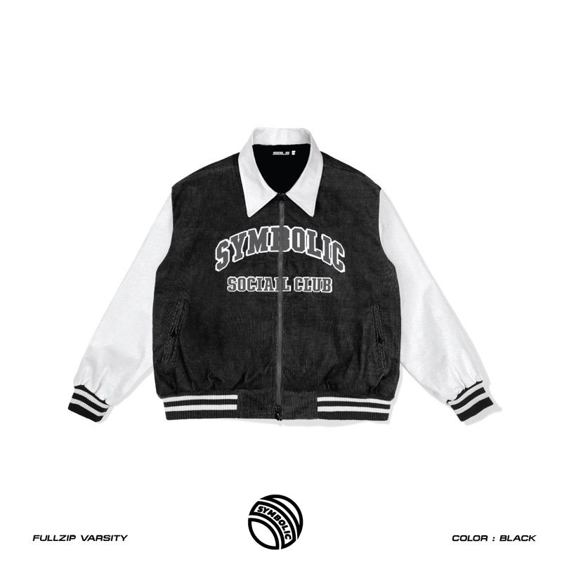 Symbolic Fullzip Varsity Jacket ( áo khoác bomber)