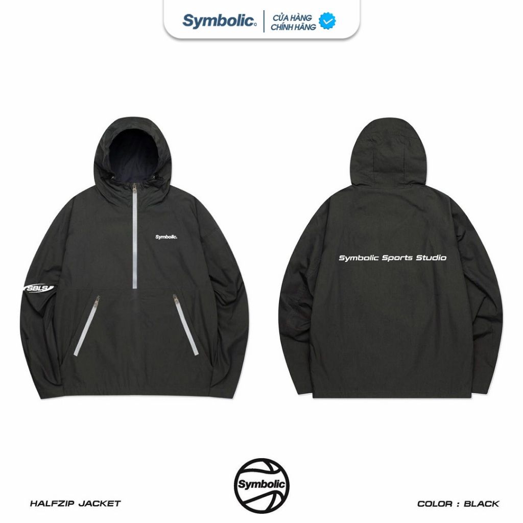 Áo khoác dù Nylon Halfzip Jacket Symbolic