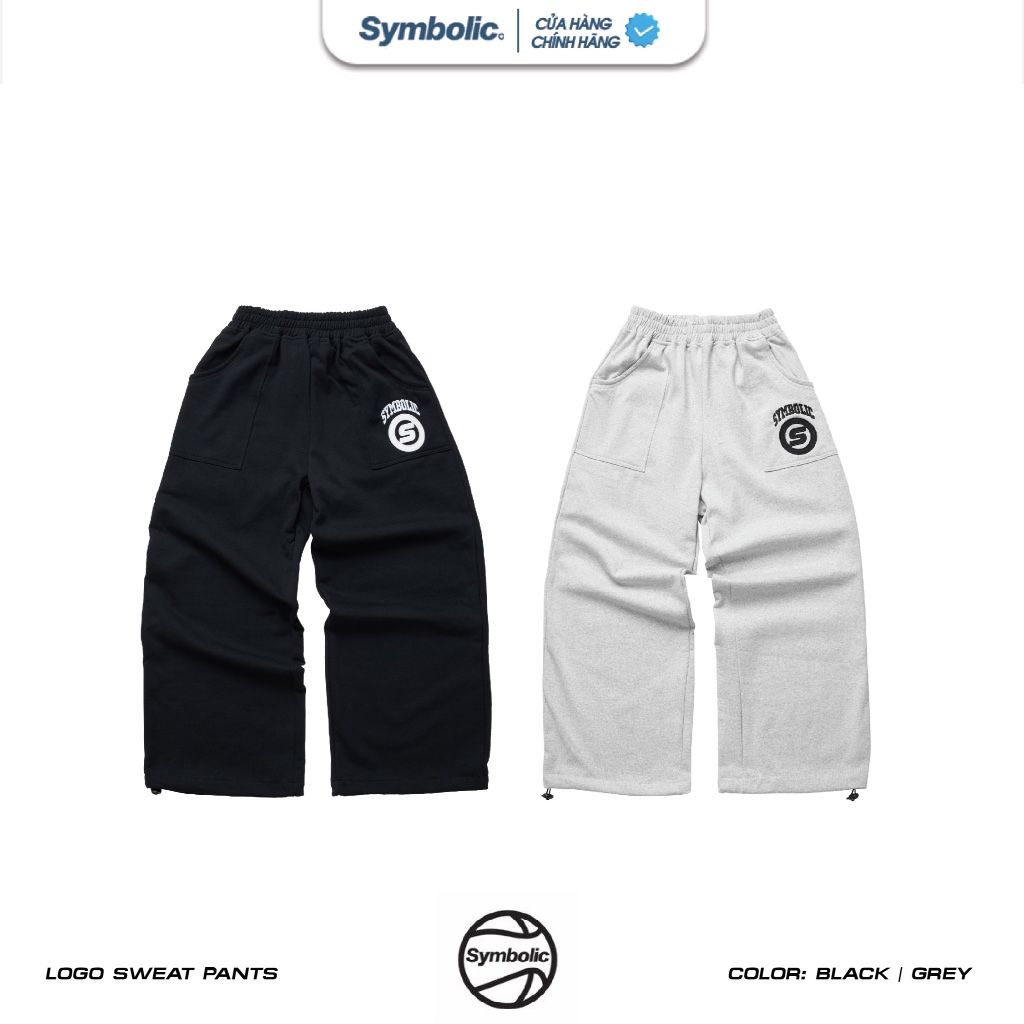 Quần Nỉ Baggy form rộng Symbolic logo sweat pants