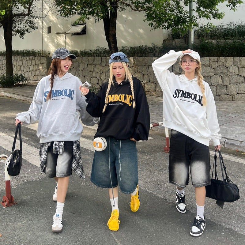 Áo Hoodie Seasonal Symbolic vải nỉ chân cua Dày