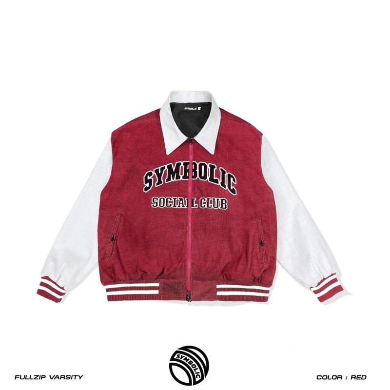 Symbolic Fullzip Varsity Jacket ( áo khoác bomber)