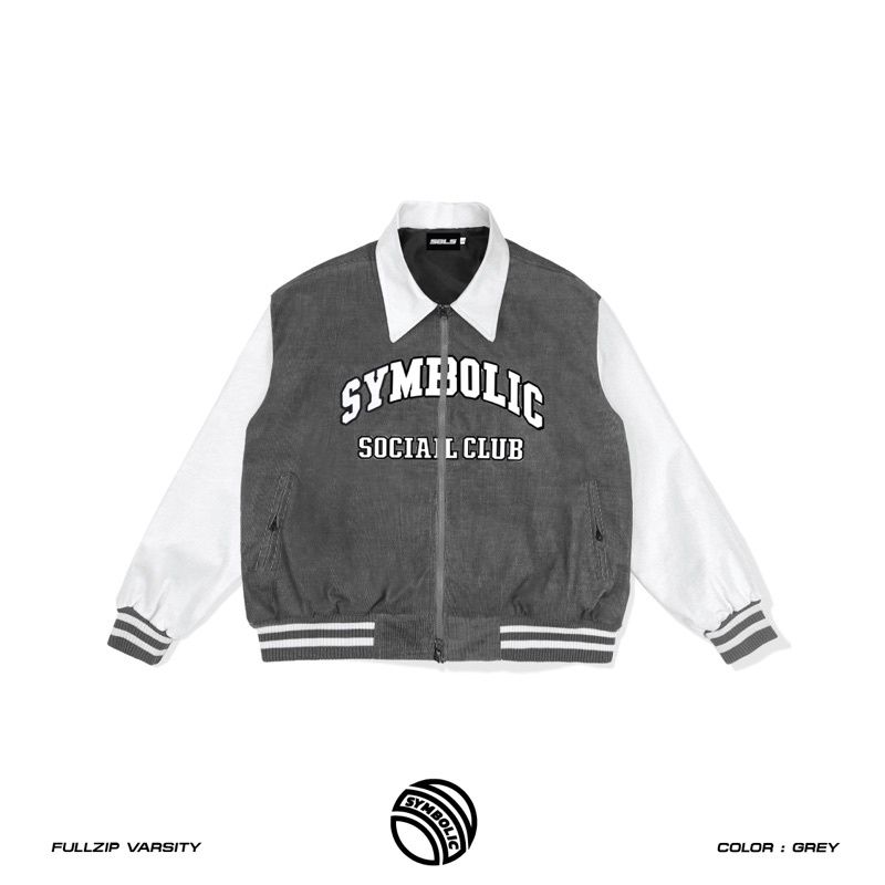 Symbolic Fullzip Varsity Jacket ( áo khoác bomber)