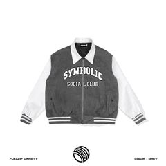 Symbolic Fullzip Varsity Jacket ( áo khoác bomber)