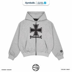 Symbolic Cross Hoodie Zip Jacket