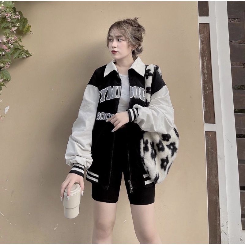 Symbolic Fullzip Varsity Jacket ( áo khoác bomber)