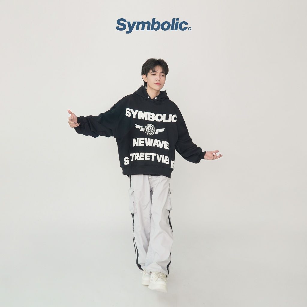 Symbolic Big Quote Oversized Hoodie