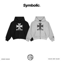 Symbolic Cross Hoodie Zip Jacket