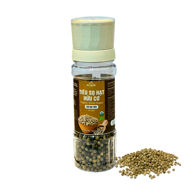 Tiêu Sọ Hạt Hữu Cơ Altavie Tích Hợp Cối Xay - Xay Tươi Tại Bàn (100g ...