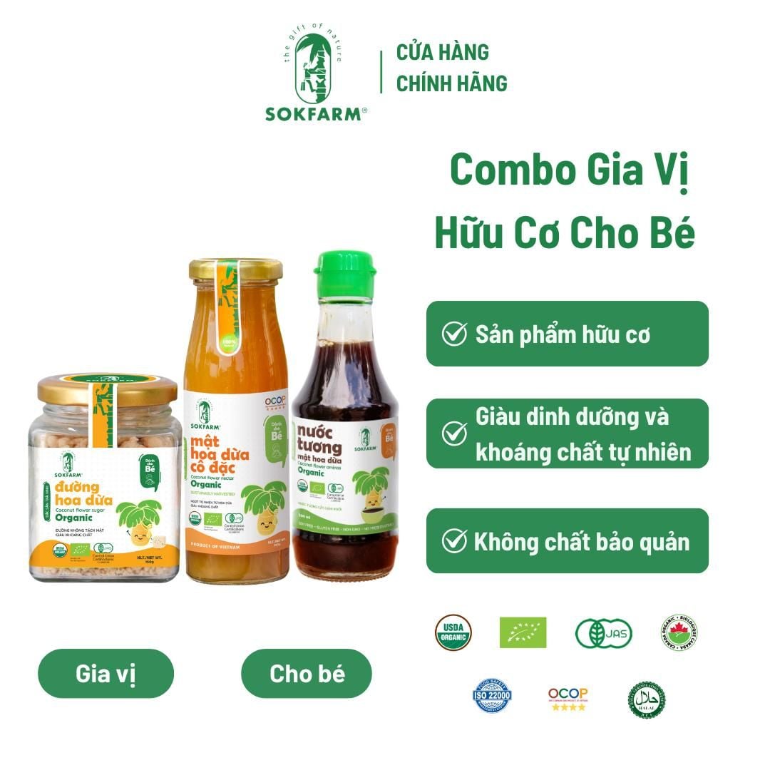 Combo Gia Vị Hữu Cơ_ Cho Bé