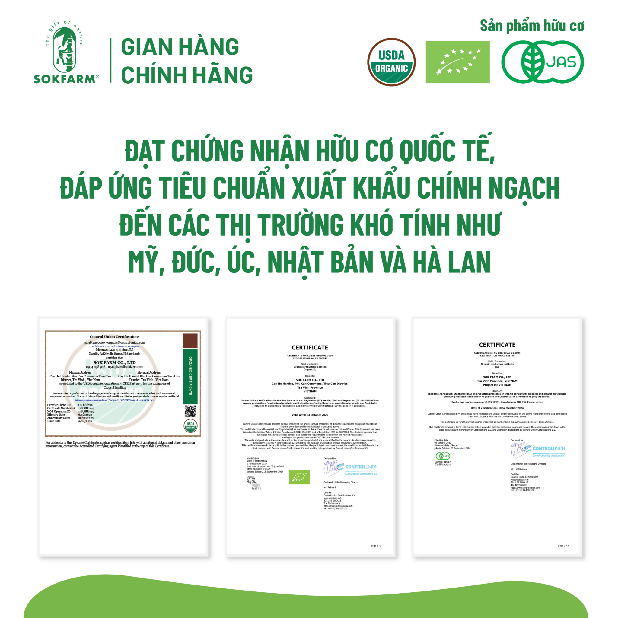 Đường hoa dừa Organic Sokfarm 100g_Cho bé