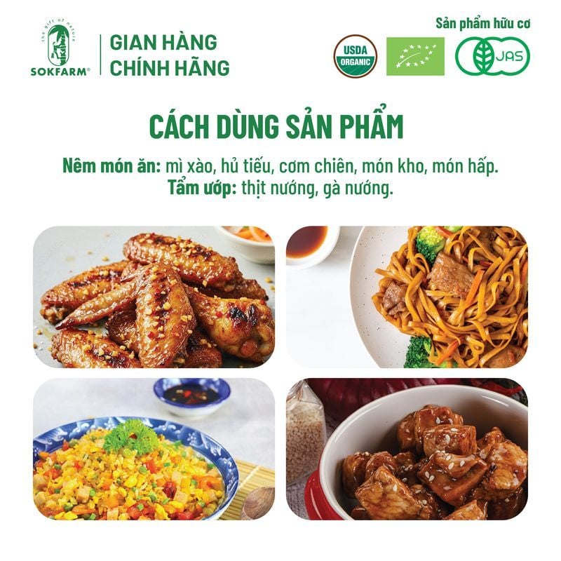 Nước tương mật hoa dừa Organic Sokfarm 5 lít - Dòng nguyên bản