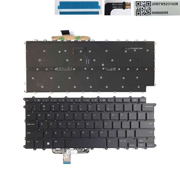  Bàn phím LG Gram 14ZD90P US 831-00882-00A Đen Chữ trắng Đèn & 14Z90R 14T90P AEW74230112T (ORG +) 