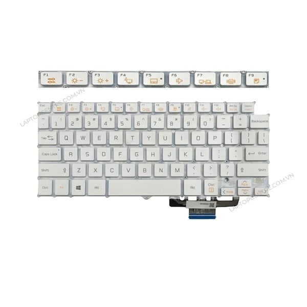  Bàn phím LG Gram 13Z940 US AEW73489802 Phím trắng Chữ đen không khung & Gram 13Z930 13Z940 G L M (ORG +) 