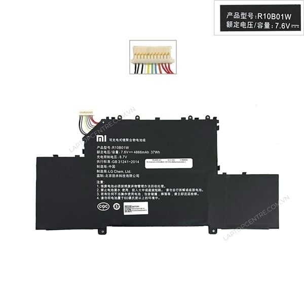  Pin Xiaomi Air 12.5 R10B01W 7,6V 37Wh 4868mAh 6cell (ORG +) 