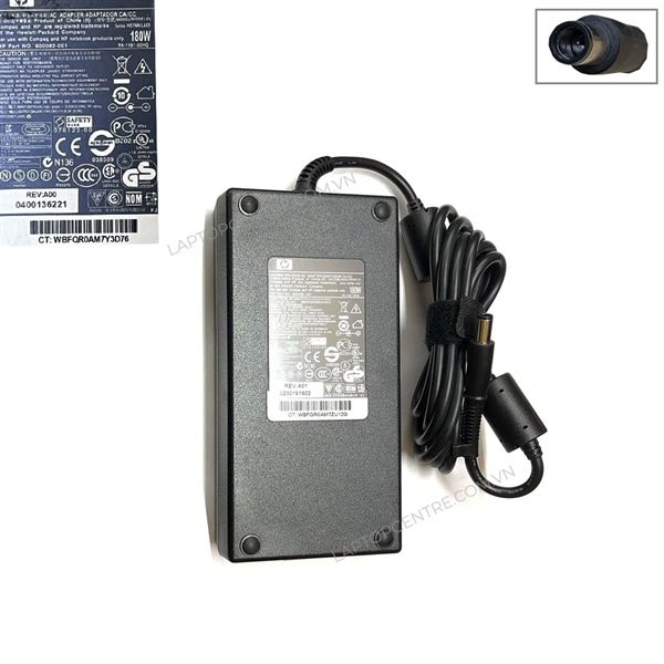 Sạc HP 180W 19V 9.5A chân 7.4x5.0 kim to hình chữ nhật (HCP +) 
