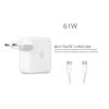  Sạc Macbook 61W 20.3V 3A chân Usb C ra Magsafe 3 hình vuông kèm cáp & Macbook Pro 14 13.3 Model A1990 A2166, MacBook Air M3 M2 M1 Model A1932 A2179 năm 2024 2023 2022 2021 (AUTH +) 