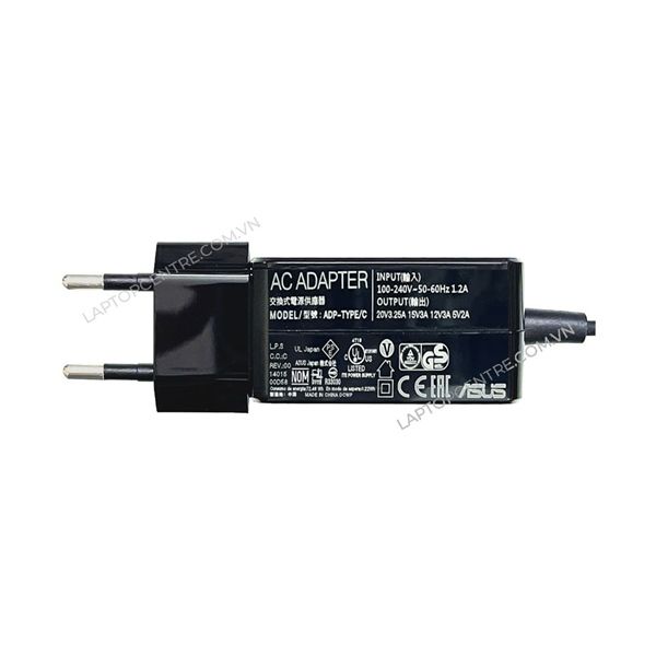  Sạc Asus 65W 20V 3.25A chân Usb C hình vuông & ZenBook UX391U UX3402ZA Q409ZA UX391UA Expertbook B1400CEAE (ORG +) 