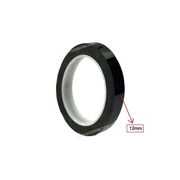  Băng dính dán viền màn hình chống hở sáng màu đen mỏng (Rộng 12mm Dày 0.015mm Dài 5m) 