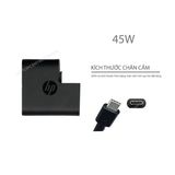  Sạc HP 45W 15V 3A chân USB C Hình vuông kèm dây nguồn DN10 (ORG +) 