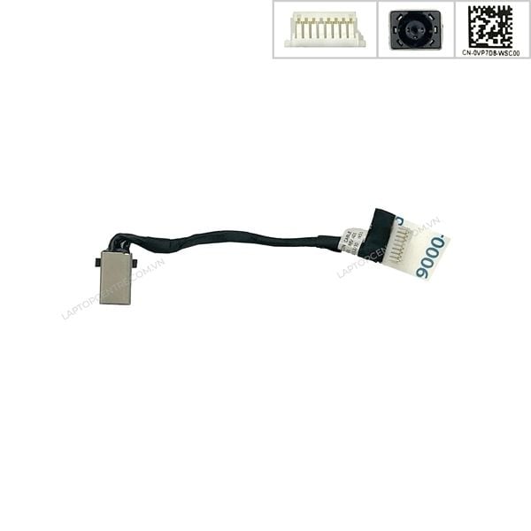  Giắc nguồn DC Dell chân 4.5x3.0 kèm cáp & Dell Inspiron 5410 0VP7D8 450.0Q901.0011 0NF2CX & 5620 5625 Vostro 5510 5515 (ORG +) 