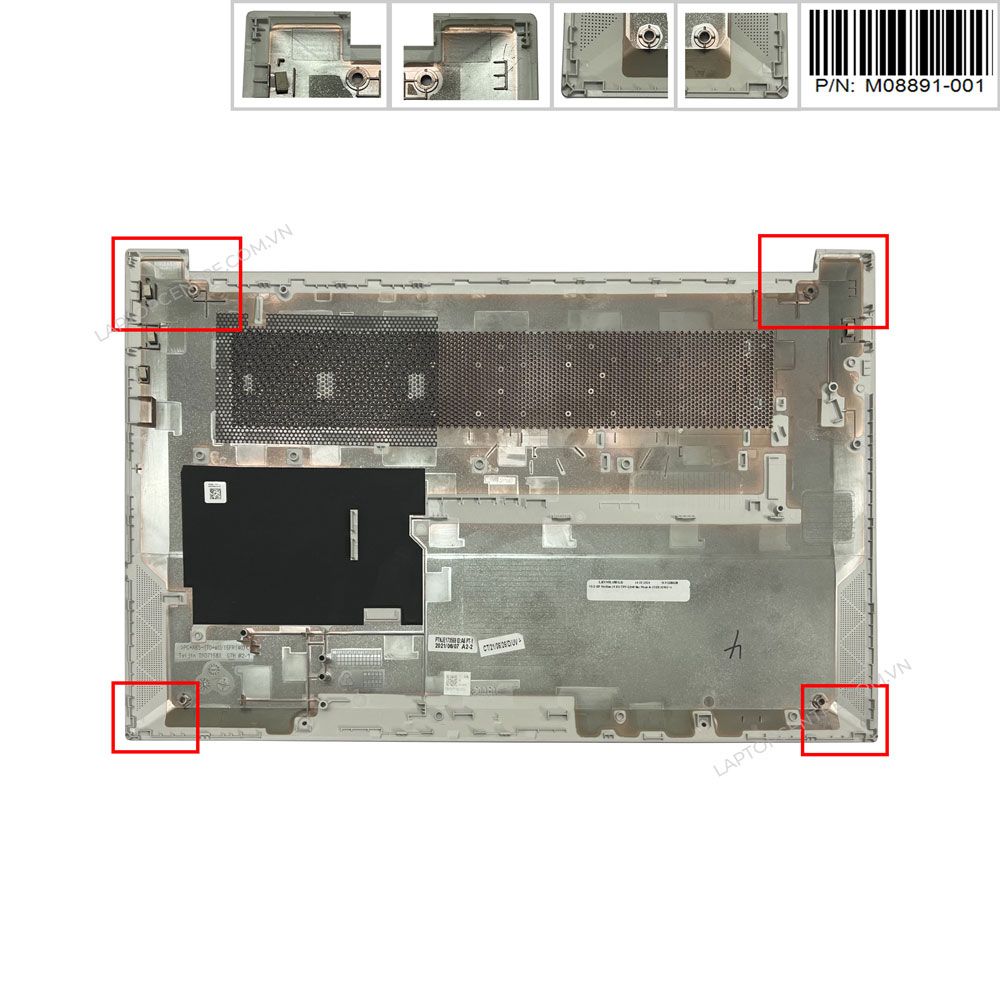  Vỏ D HP Pavilion 15 EG M08891-001 Bạc Nhựa & 15 EH (ORG +) 
