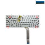  Bàn phím Asus K45 US Phím đen Chữ trắng Không ốc Viền Mỏng & S46 U44 Q400 (OEM +) 