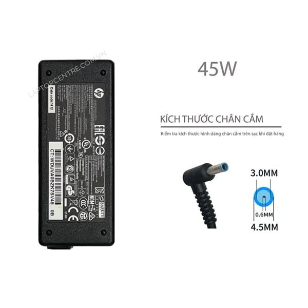  Sạc HP 45W 19.5V 2.31A chân 4.5x3.0 kim nhỏ hình chữ nhật (ORG +) 